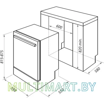 Посудомоечная машина MAUNFELD MLP 12B картинка 8